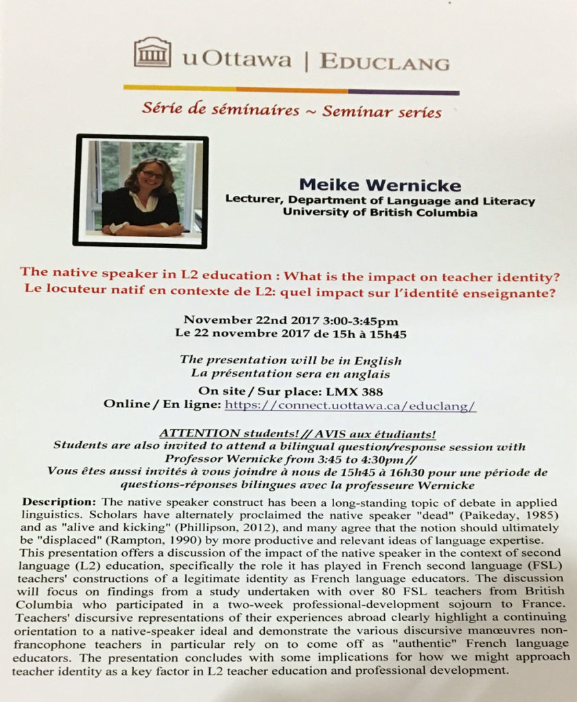 Meike Wernicke Seminar poster